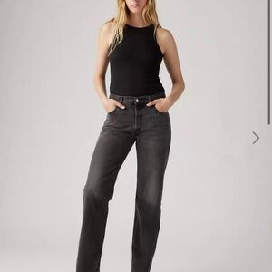Levi's Black Straight Leg Jeans
